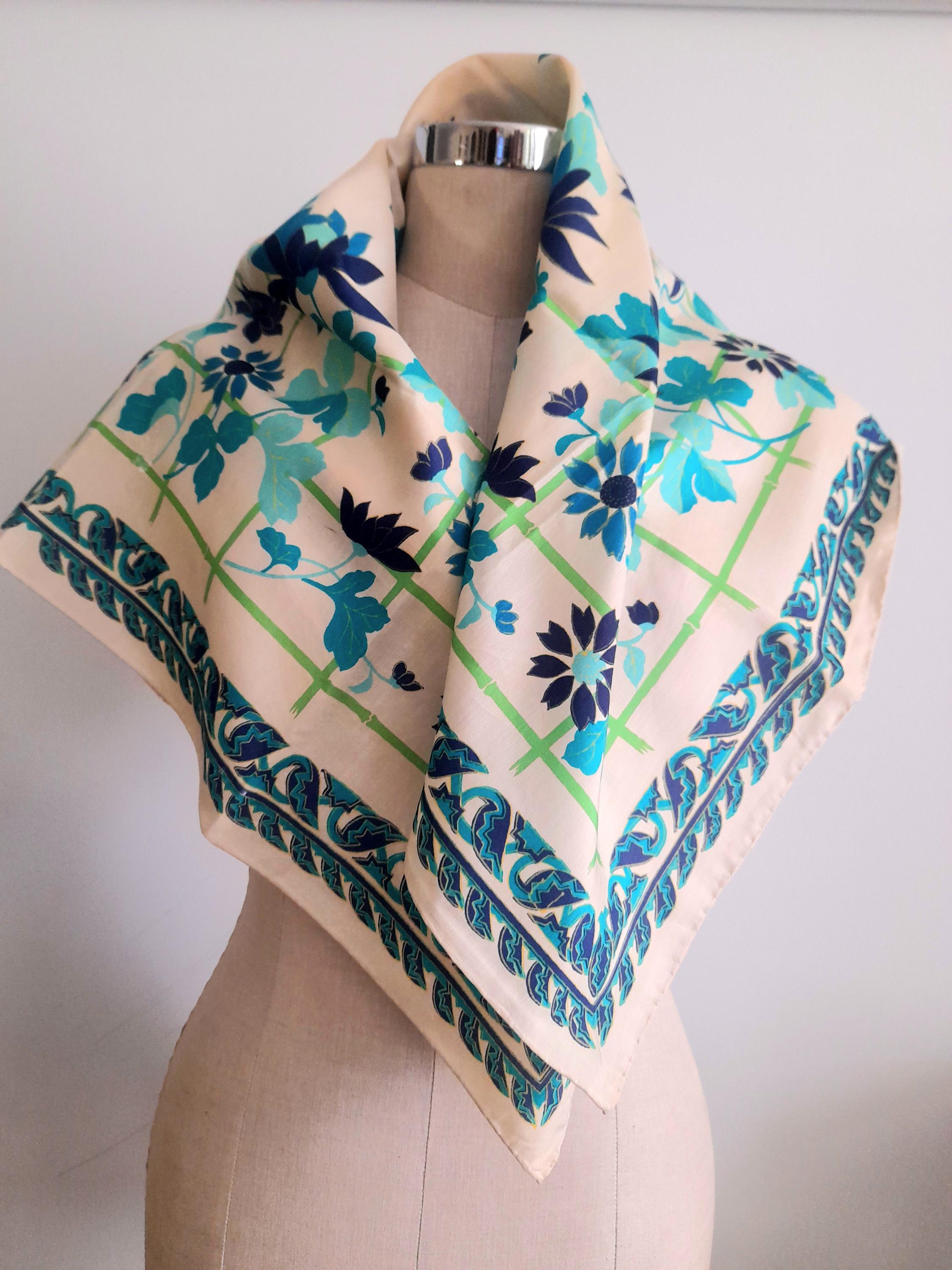Vintage Pattern Scarf, 60's Scarf, 70's Scarves, Mod Scarf