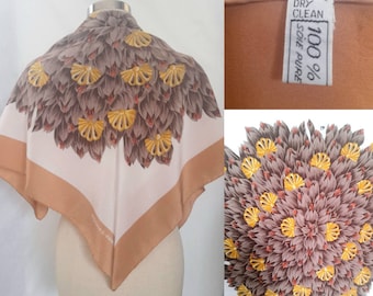 Vintage Rochas Paris Silk Scarf, Designer Scarf