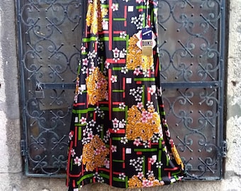 Tricel Double Jersey boho maxi skirt, made in the UK, with tags
