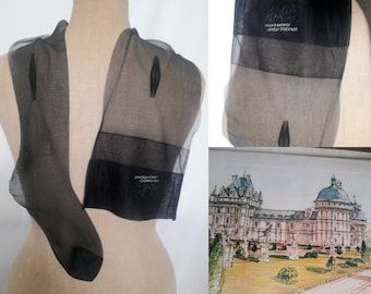 Vintage 60's Black Sheer Stockings, Anifar High Fantasy Lovely Stockings