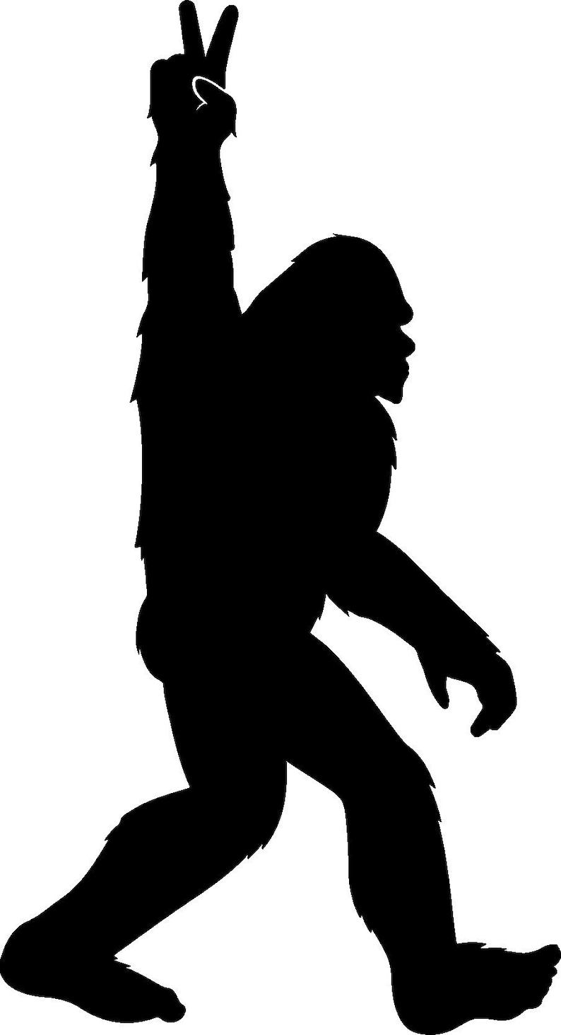 Buy Bigfoot Peace Svg Big Foot Svg Peace Hand Sign Svg Yeti Online in