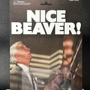 The Naked Gun Nice Beaver Bootleg Accessory on Custom Two-sided Card