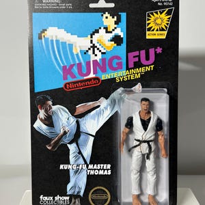 Kung Fu NES Custom Action Figure Nintendo Entertainment System Gra wideo Bootleg of Master Thomas - dwustronna karta
