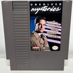 NES Unsolved Mysteries Nintendo Custom Video Game Cartridge - Front AND ...