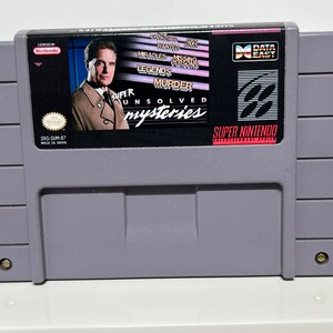 NES Unsolved Mysteries Nintendo Custom Video Game Cartridge - Front AND ...