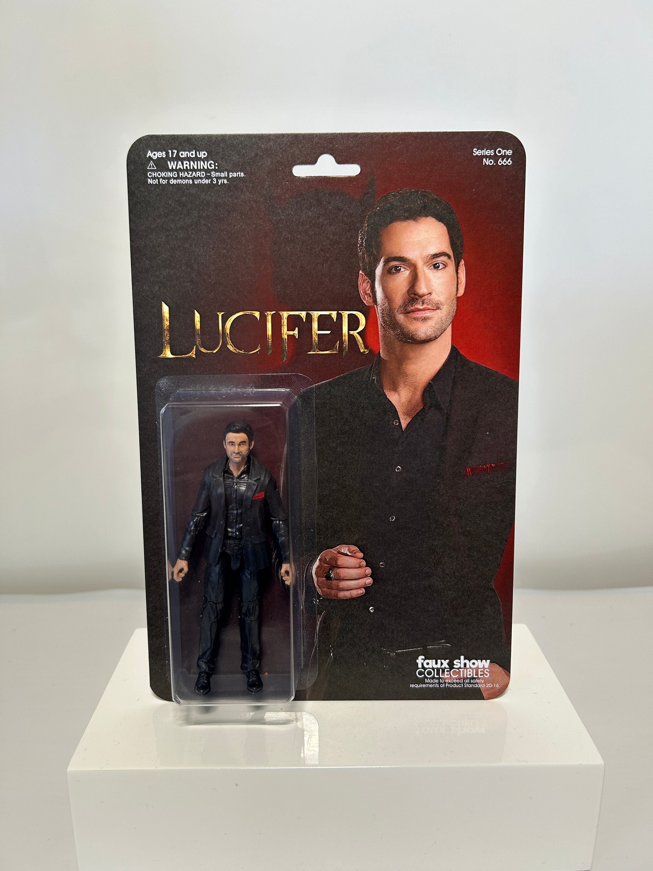 Lucifer Morningstar Custom Action Figure From TV Show Tom Ellis