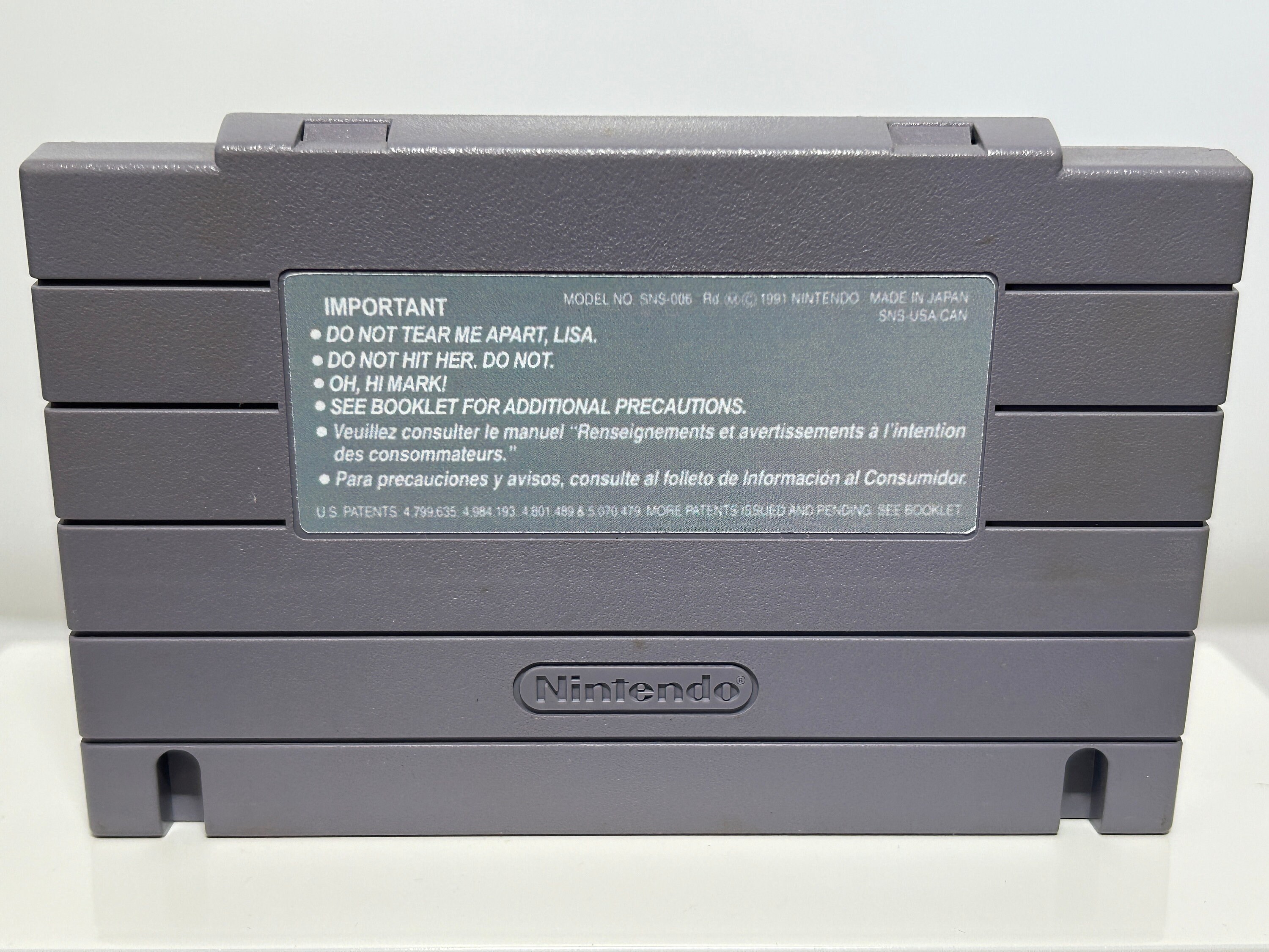 The Room Nintendo Custom Parody Carts - Choose NES, SNES, or