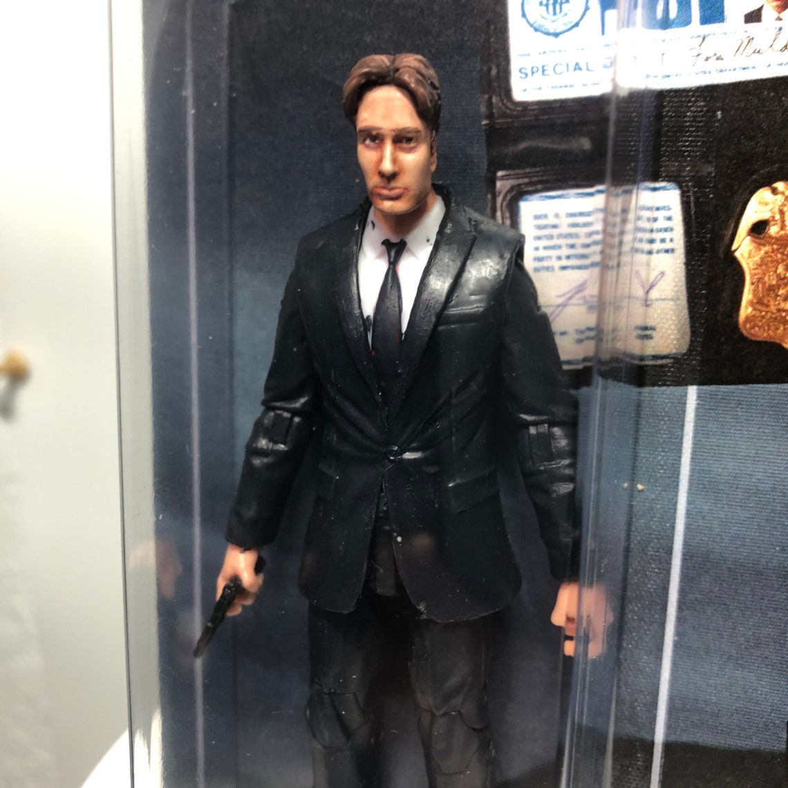 Fox Mulder Custom Action Figure From the Xfiles TV Show David Etsy