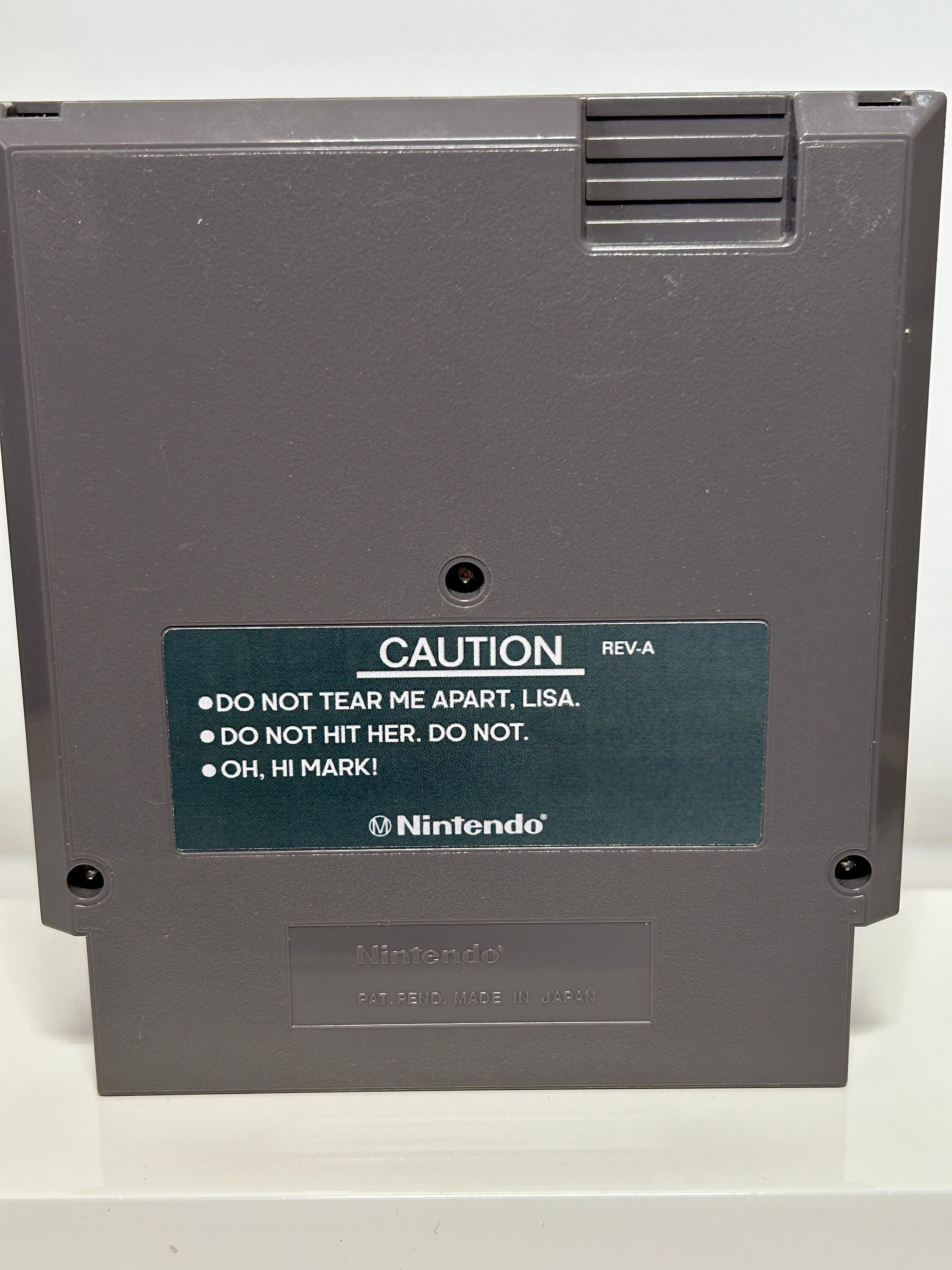 アート・デザイン・音楽 La Bible NINTENDO ENTERTAINMENT SYSTEM The Room Nintendo Custom Parody Carts - Choose NES, SNES, or