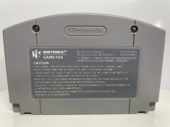 N64 Friday Nintendo 64 Custom Video Game Cartridge - Front AND Back Labels  - Ice Cube Chris Tucker 1995 Comedy Parody Item