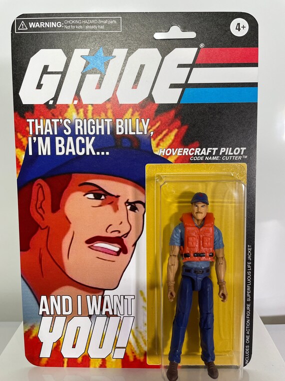 GI Joe PSA Parody Custom Action Figure of Cutter Bootleg Etsy