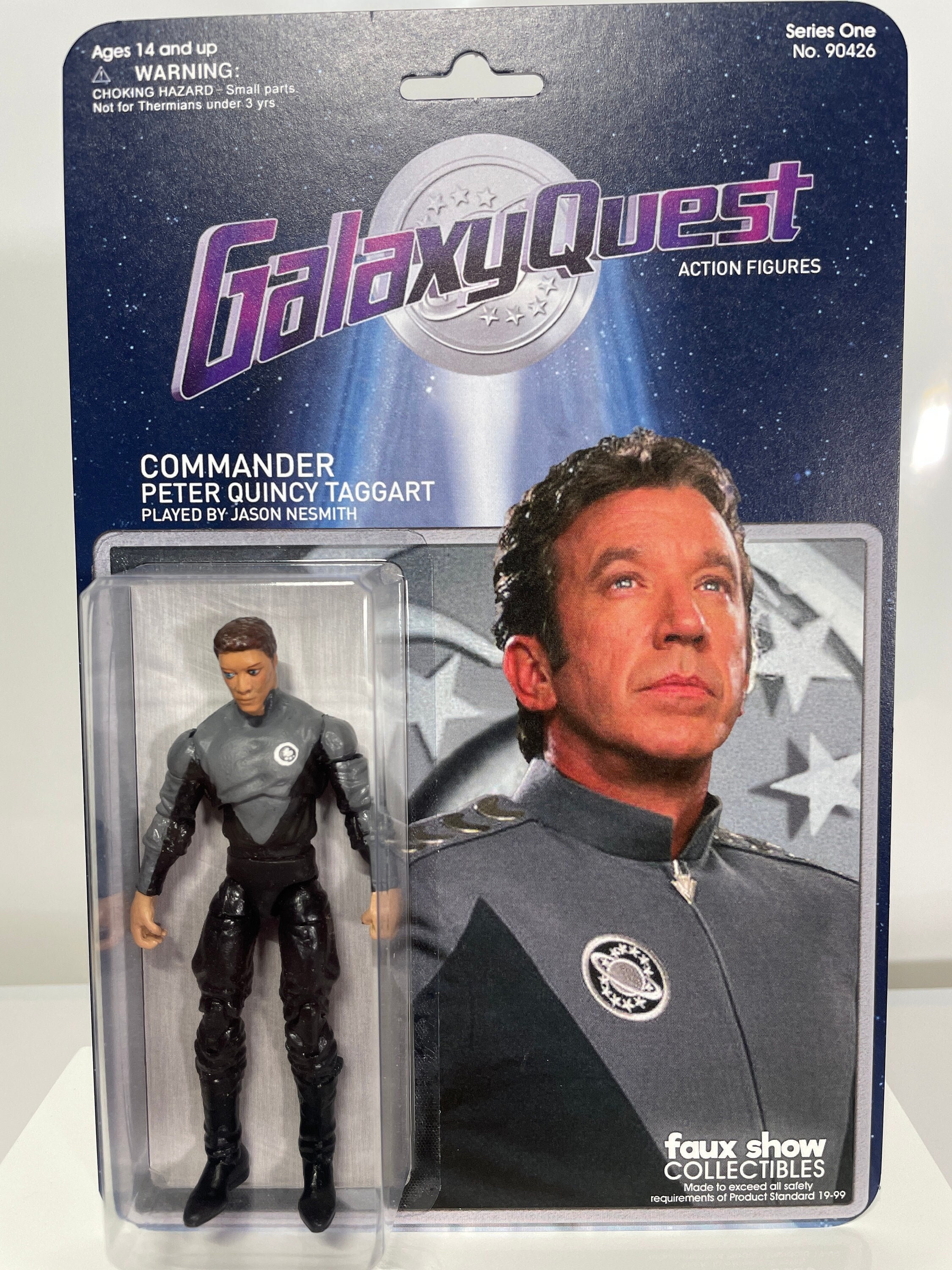 Galaxy Quest Custom Movie Action Figure of Commander Taggart 90's Sci-fi  Comedy Film Starring Tim Allen Two-sided Card 