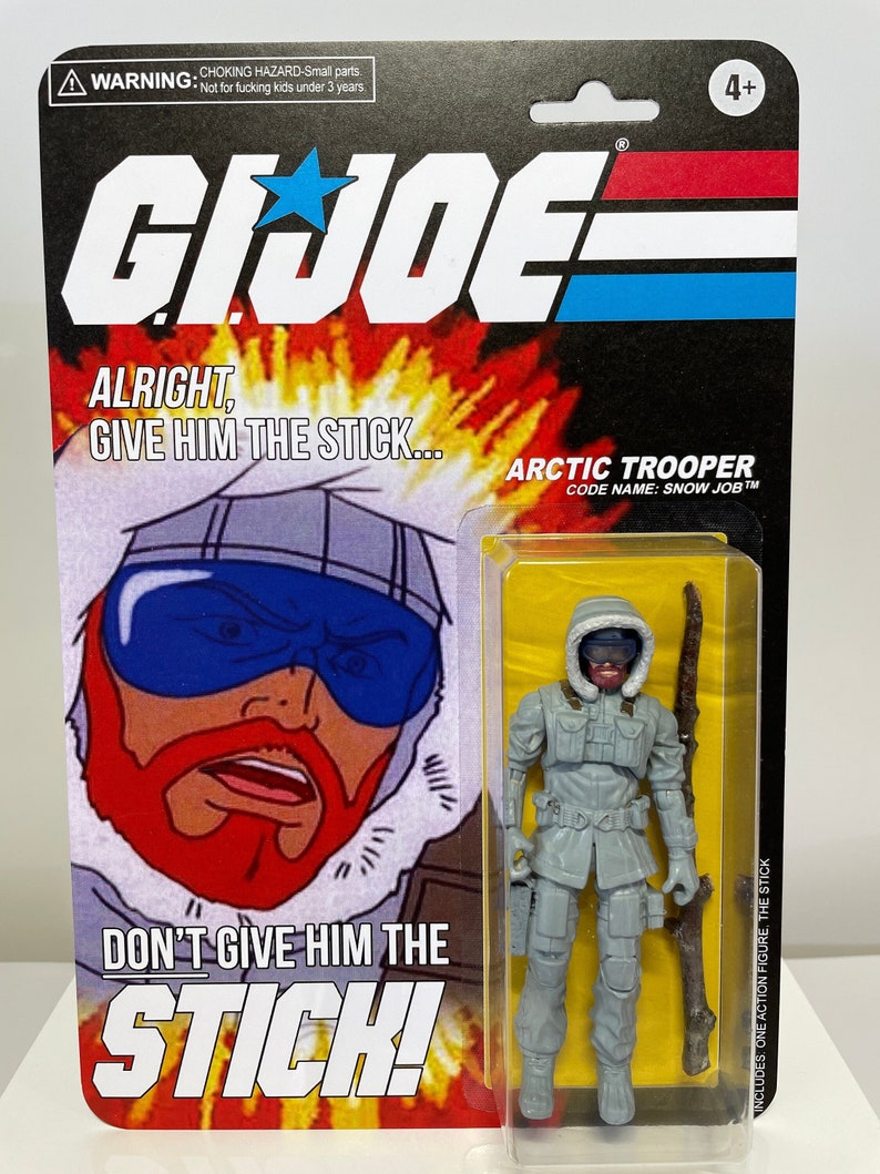 GI Joe PSA Parody One-off Custom Action Figure of Snow Job - Etsy Norway