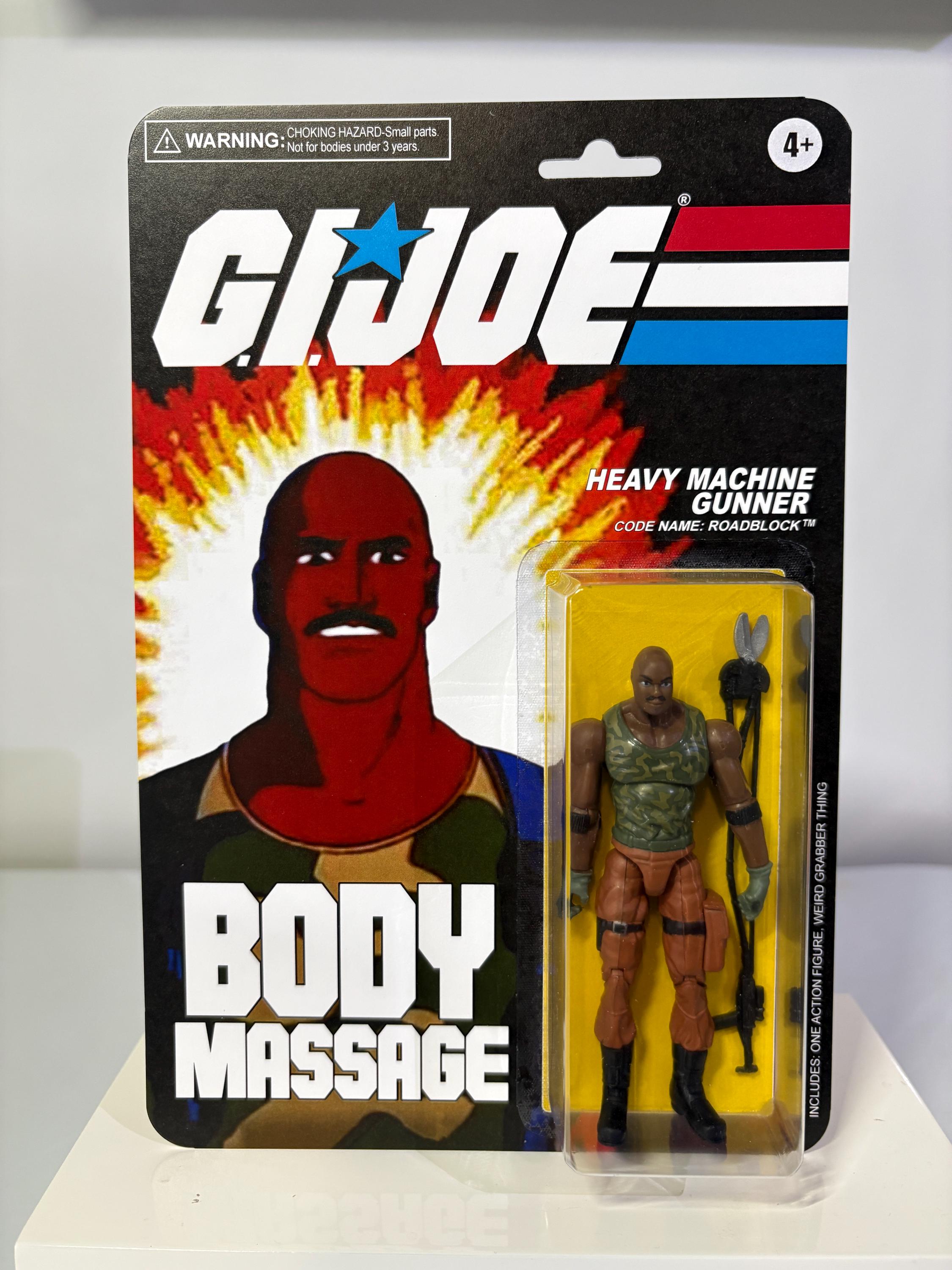 GI Joe Roadblock Custom Action Figure: Body Massage PSA Parody - Etsy