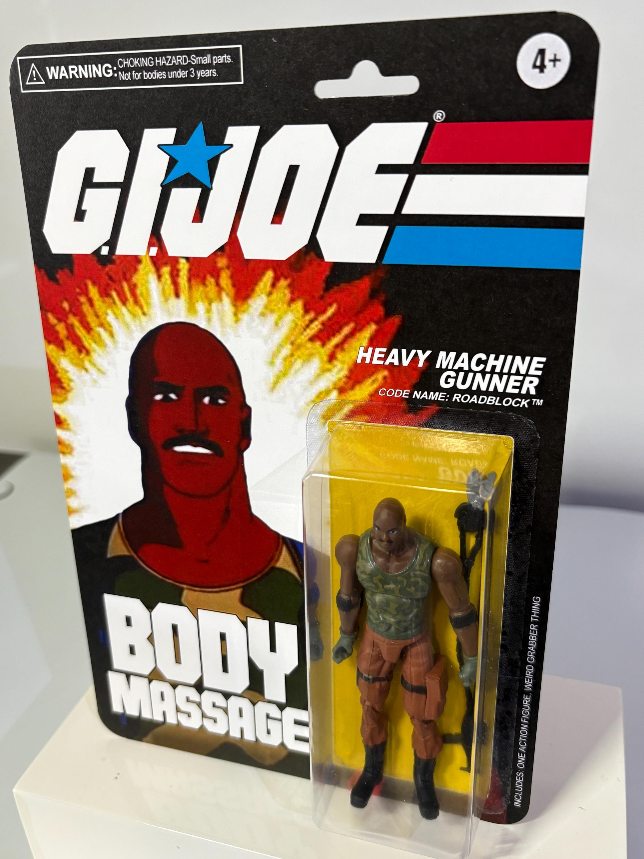 GI Joe Roadblock Custom Action Figure: Body Massage PSA Parody - Etsy
