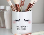 Personalised Eyelashes Ceramic Storage Pot