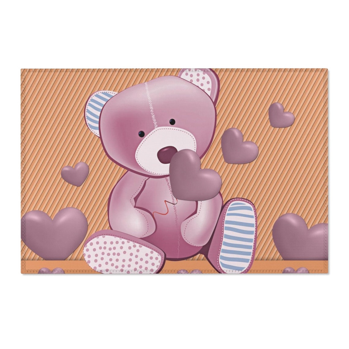 Teddy Bear Area Rug Nursery Kids Room Etsy