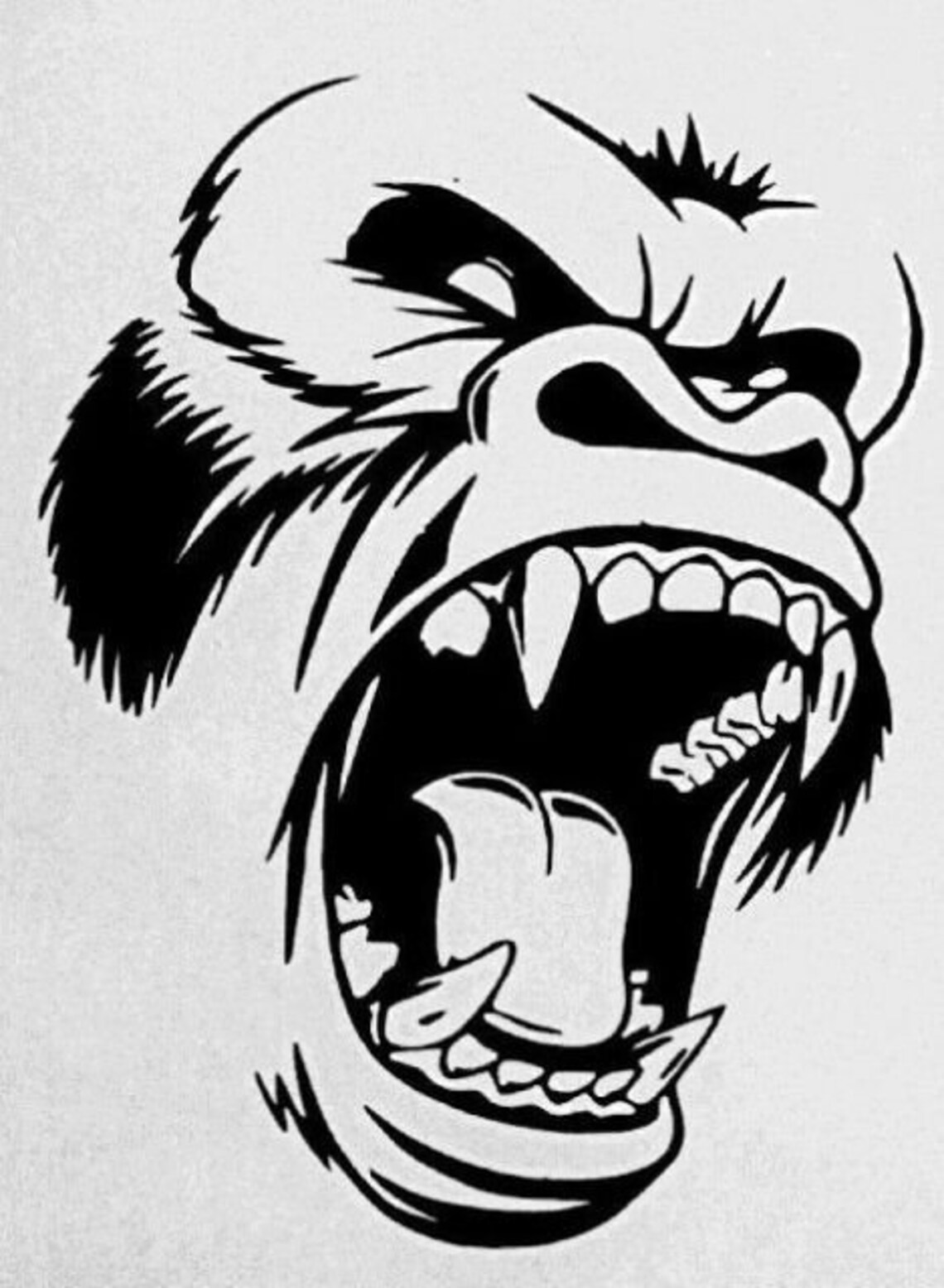 King Kong Head Vinyl Decal Sticker Etsy