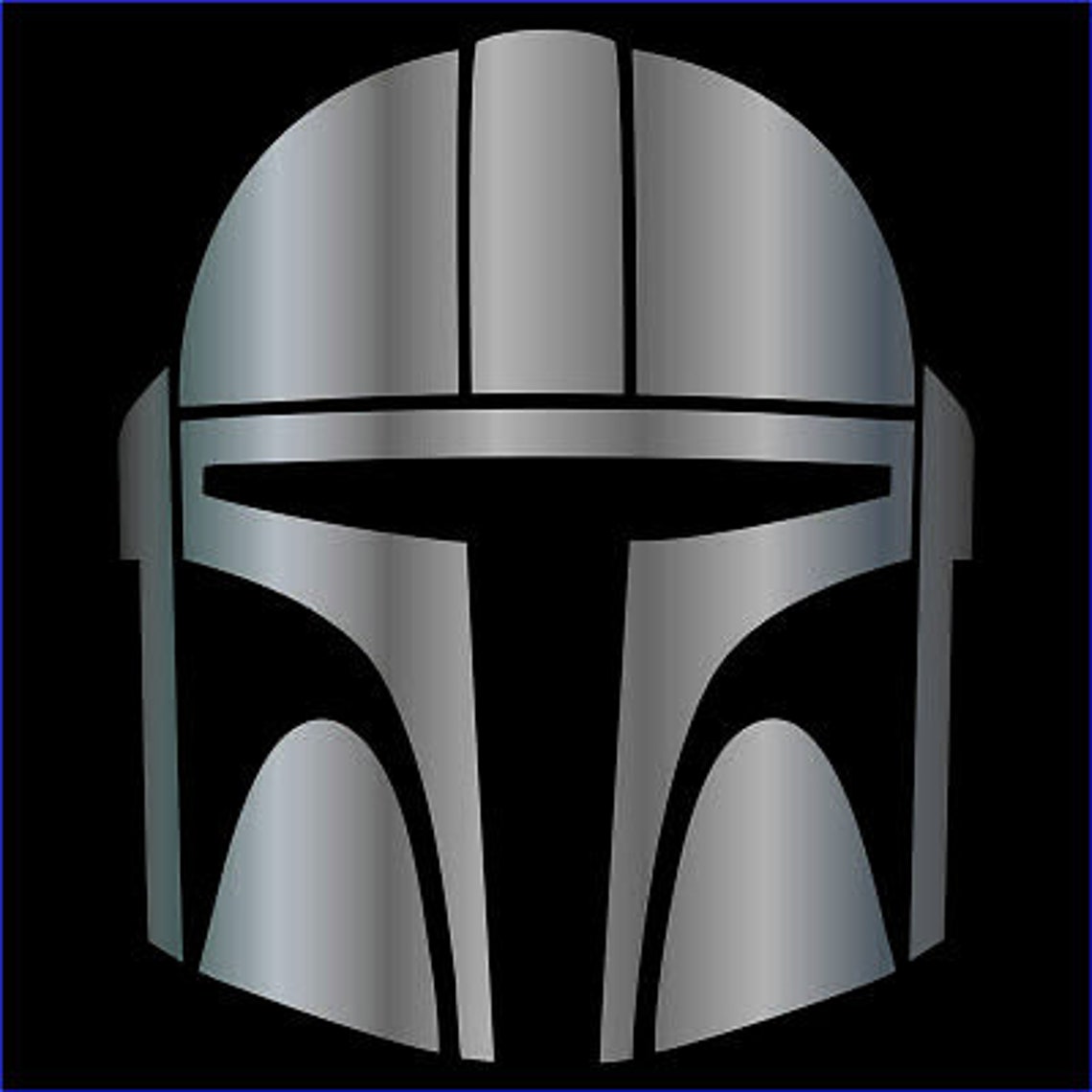 Mandalorian Helmet Decal/sticker Etsy