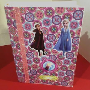 Handmade Journal Frozen Elsa & Anna