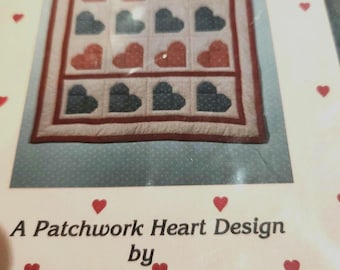 Candy Hearts patchwork hartontwerp