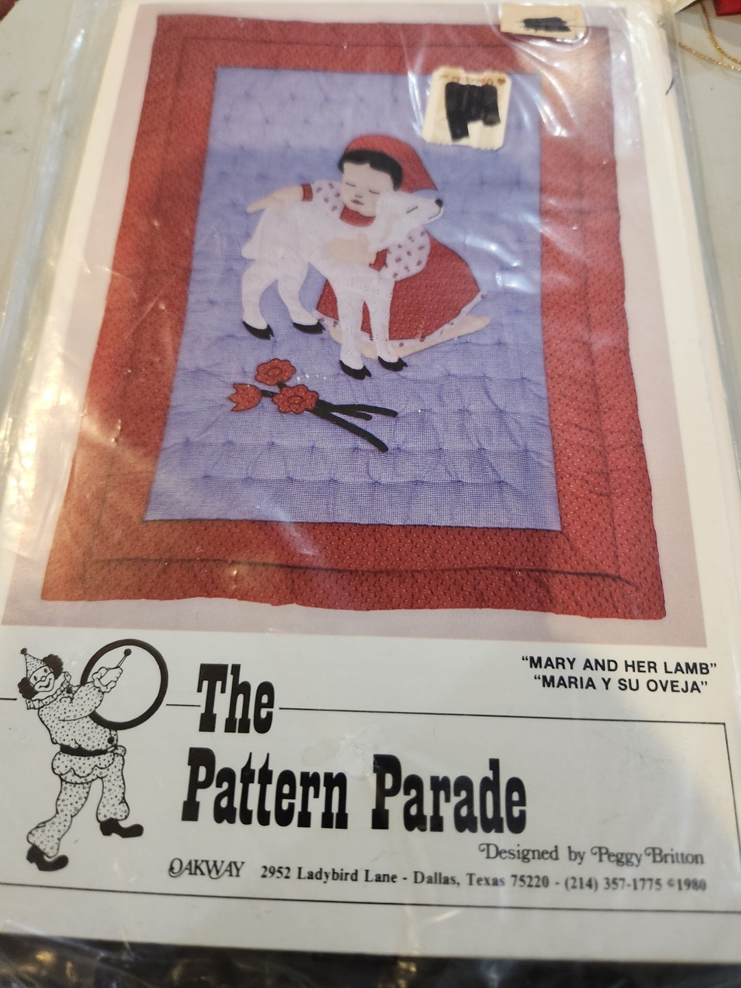 Mary and Her Lamb Quilt Pattern Etsy