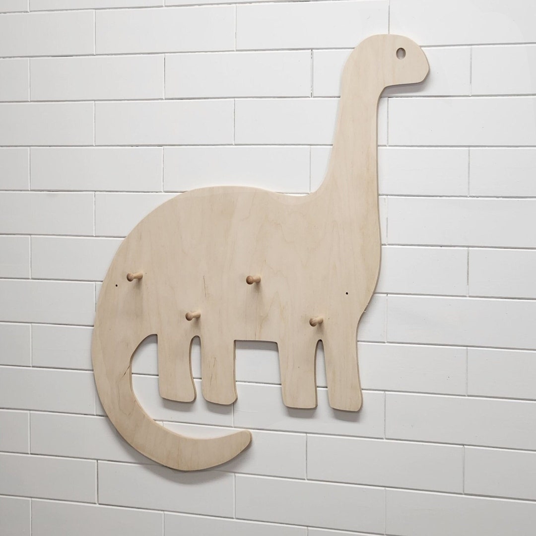 Dinosaur Wall Hook Wooden Coat Racks Etsy