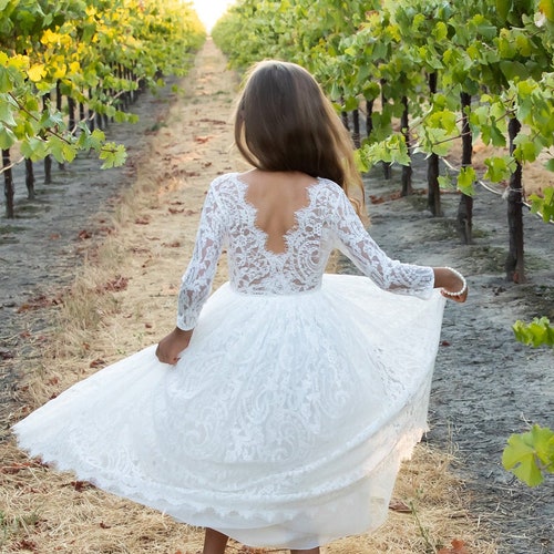 Cute Halter White  Lace Flower Short Tulle Party Dress, White Formal Dresses