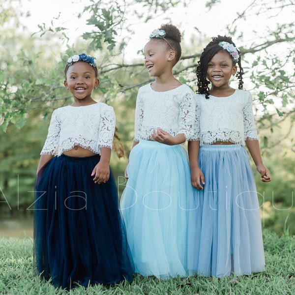 Full Length Tulle Skirt, Boho Beach Wedding, Formal Girl's Wear