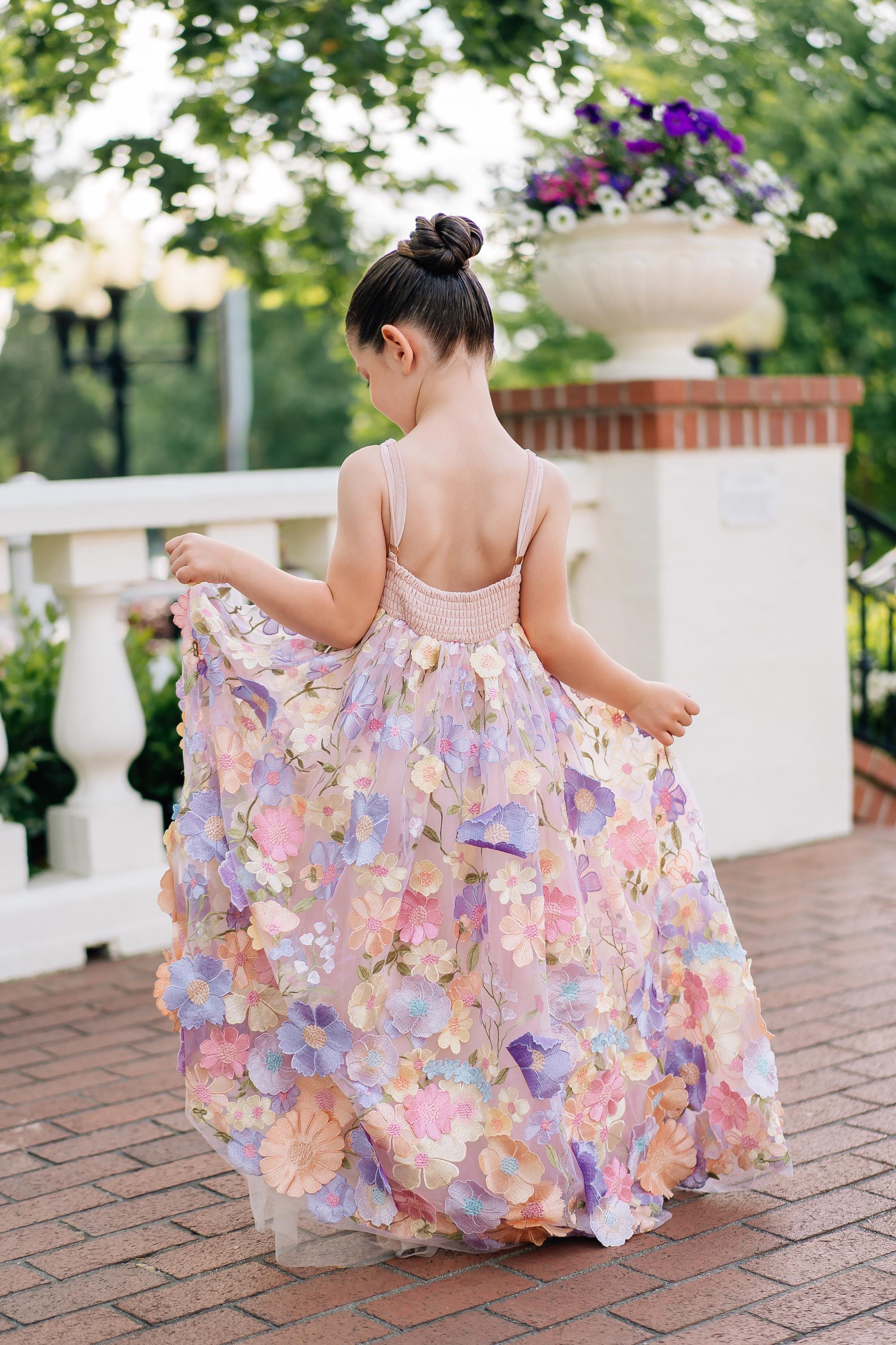 retro dress for women Retro Stage Oil-Painting Rose Cap Sleeve Midi Dress Green