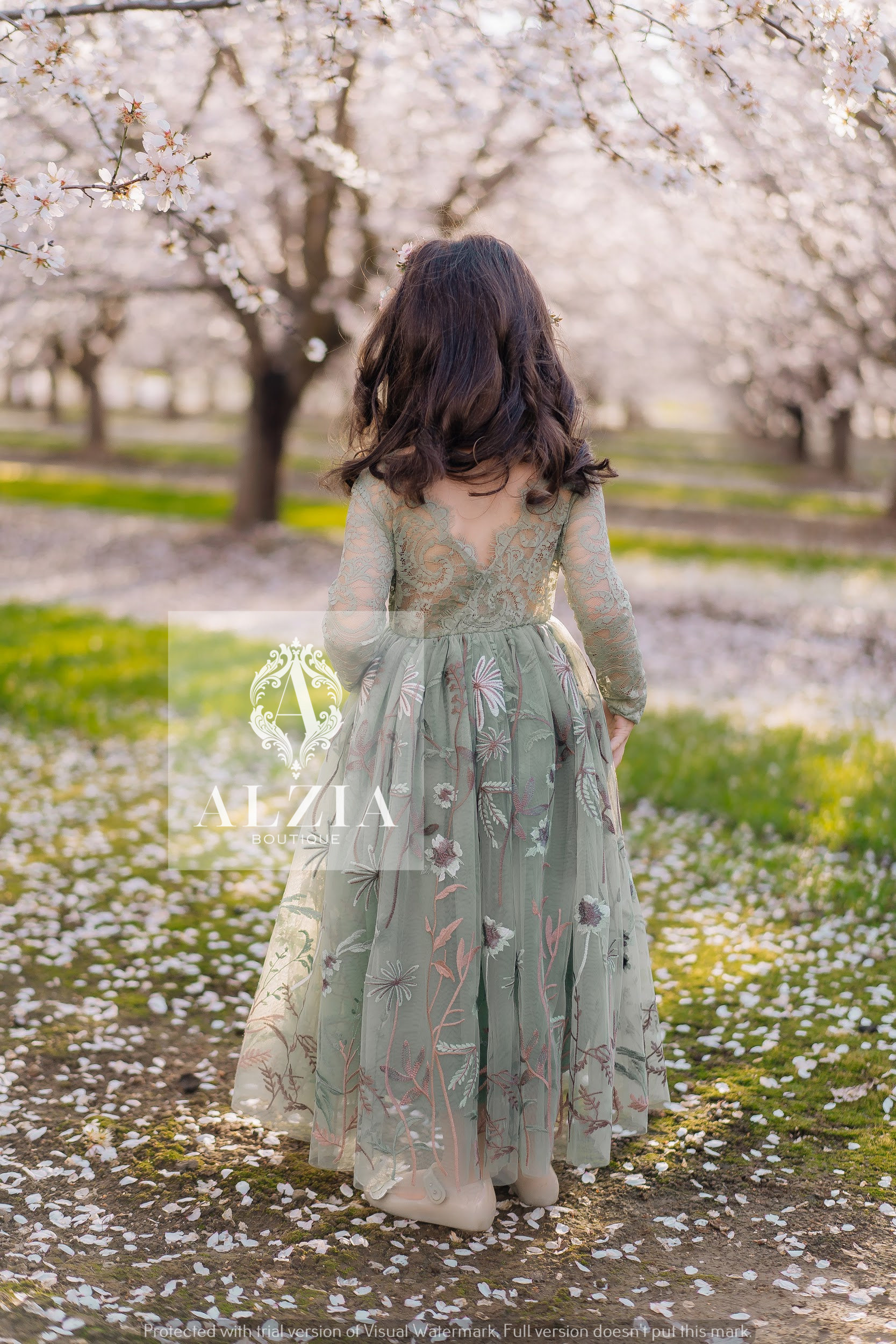 Dusty green dress Etsy Mexico