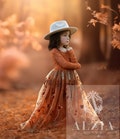 Burnt Orange Flower Girl Dress – Boho Lace Dress for Fall Weddings & Rustic Occasions