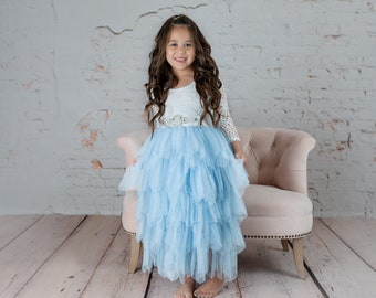 ice blue tulle