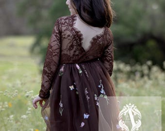 acka❤︎flower lace dress size s flower lace dress – Acka online store