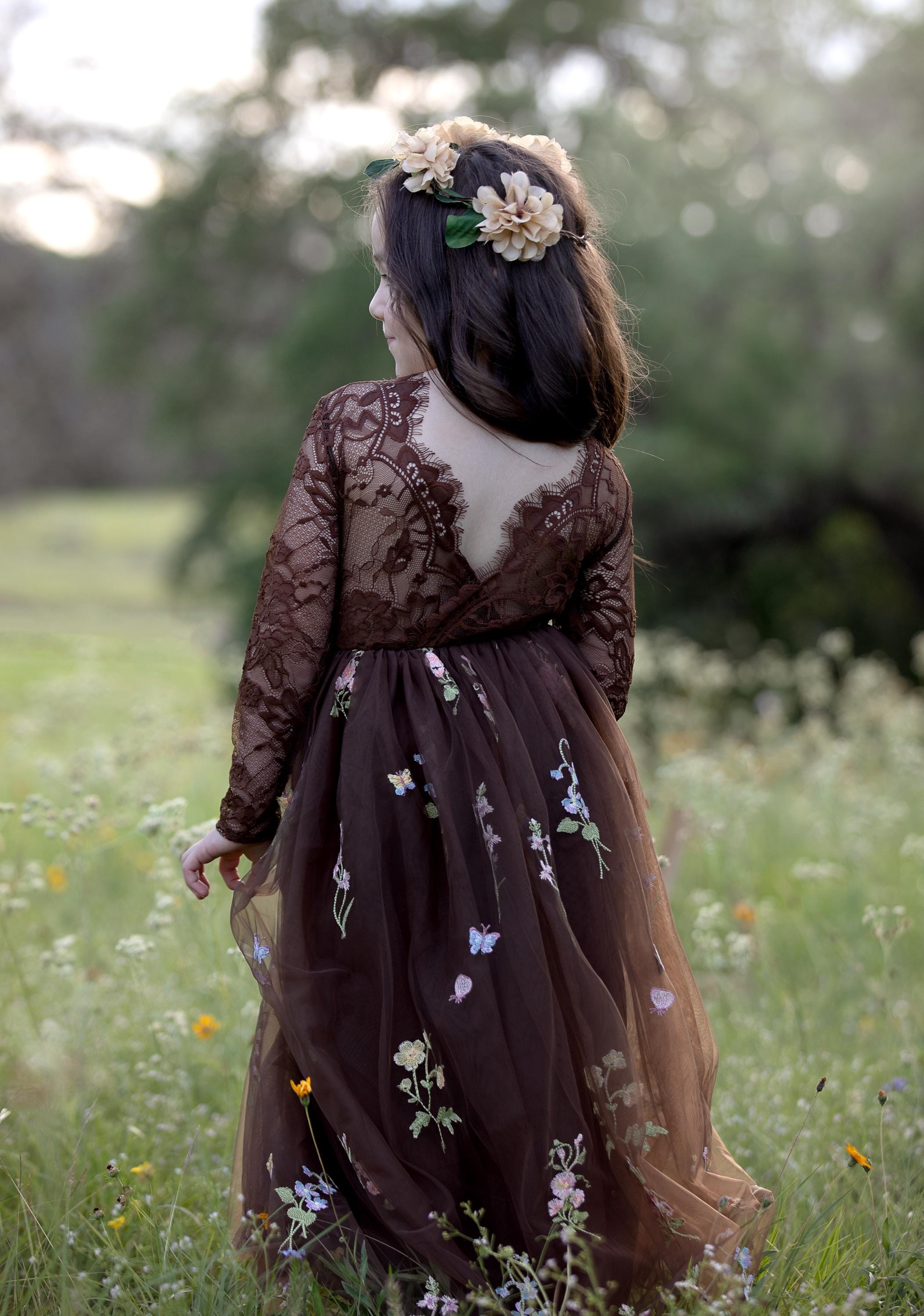 brown dress with flowers Brown Floral Dresses for Women