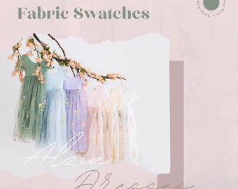 Tulle Fabric Swatches: Flower Girl Dress Colors