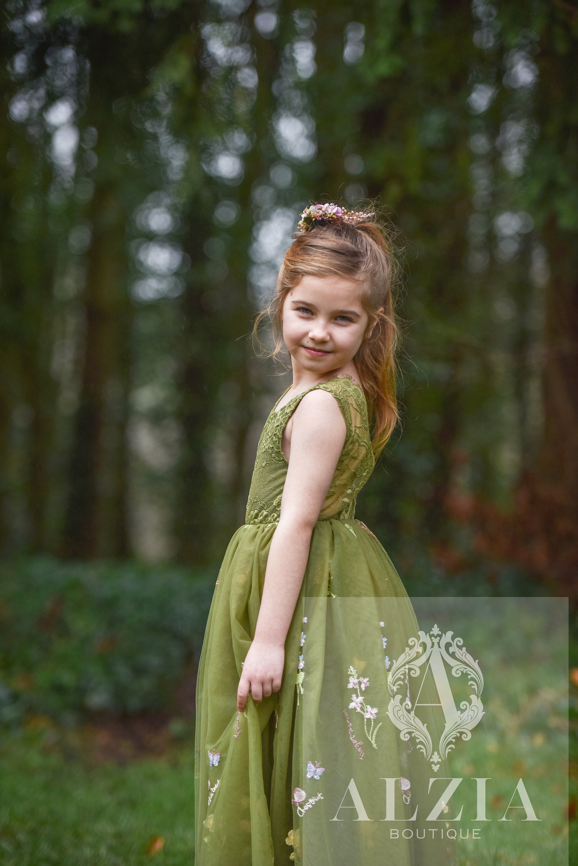 Sleeveless Floral Embroidered Tulle Dress for Flower Girl, Summer Occasion  Dress for Girls. - Etsy