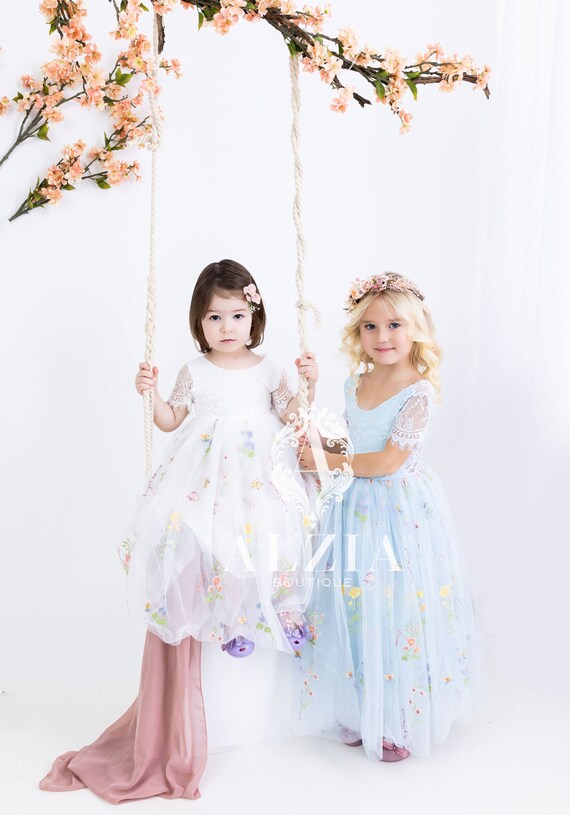 Tulle flower best sale dress