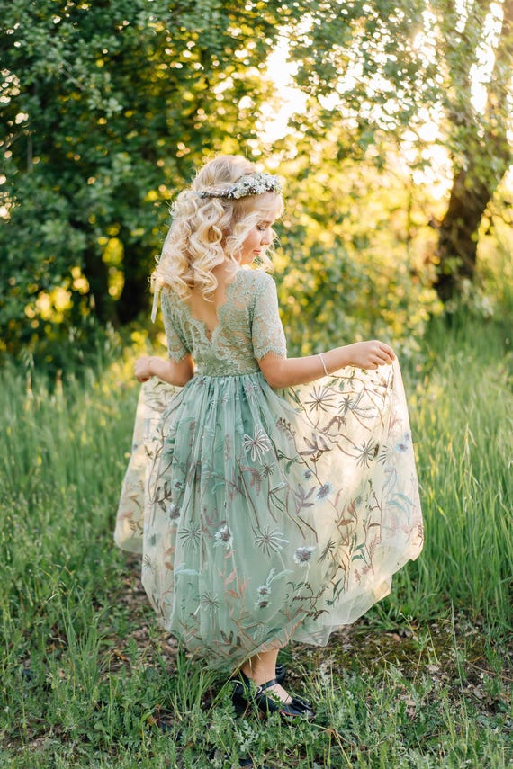 light green dress with white flowers Light Green and White Floral Dress - Halter Dress - Mini Dress