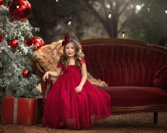 Christmas Girl Dress, Boho Wedding Party