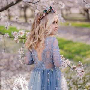 blue and blush dress Baby Blue Dress | Baby Pink Dress