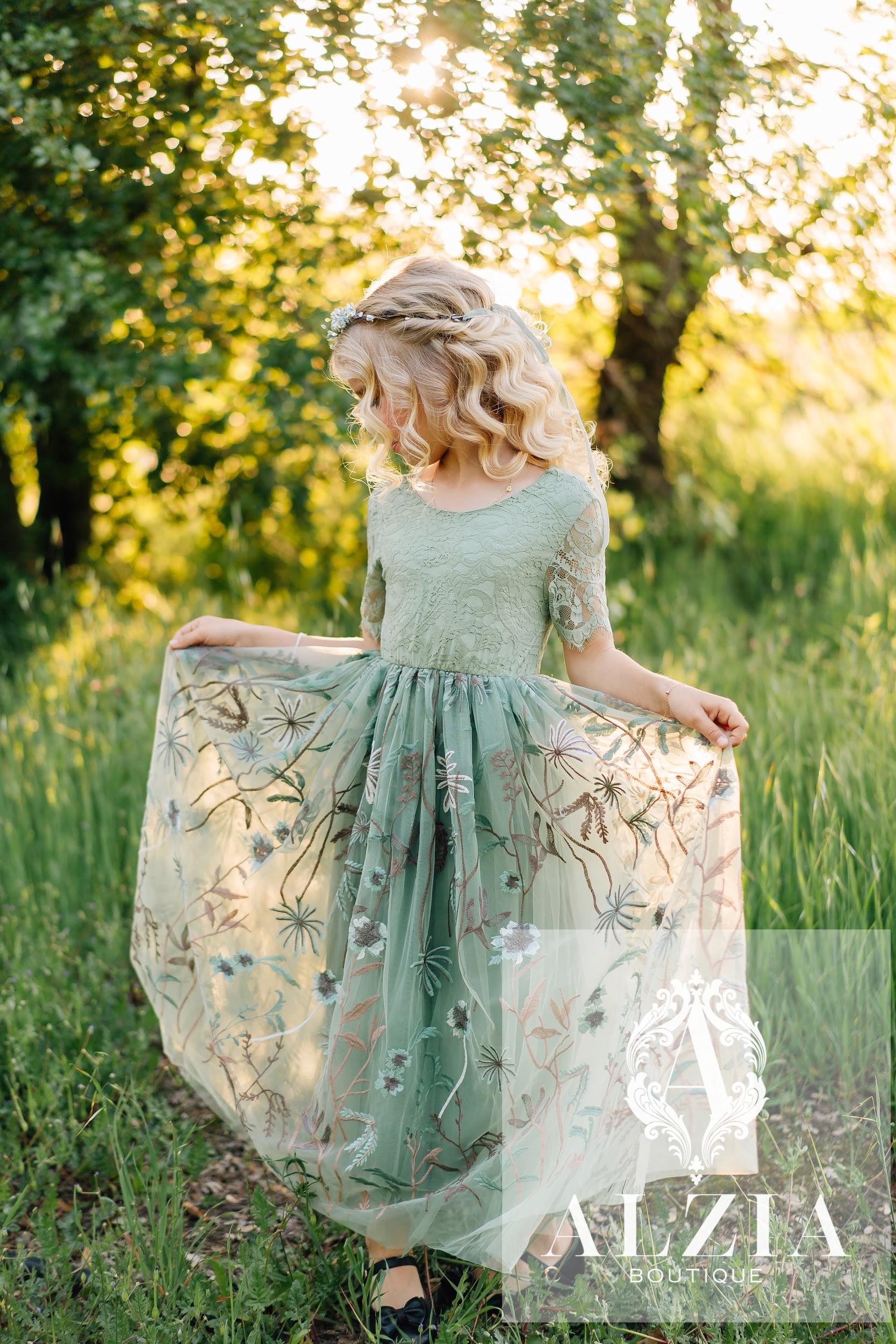 Dusty Sage Green Infinity Dress - Etsy