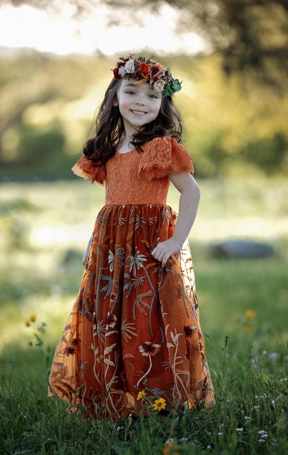 burnt orange dress boho I recently wore this $60 burnt orange lace dress to a hill country wedding and it was a stunner! shop via link in stories or comment SHOP for a DM with