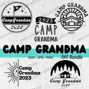 Pacote SVG da vovó do acampamento