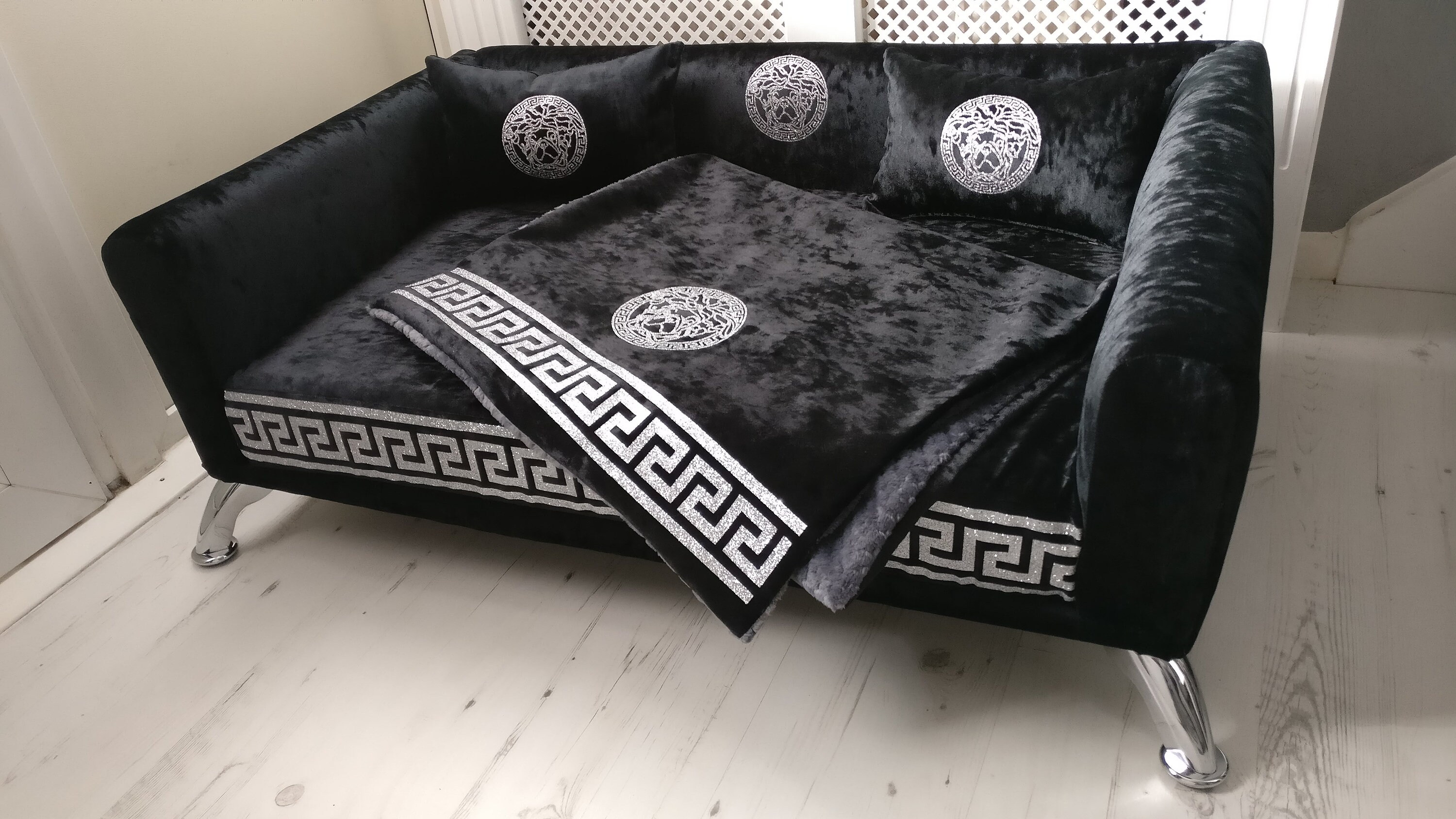 Novelty dog bed / personalized dog sofa with Fursace wrap Etsy