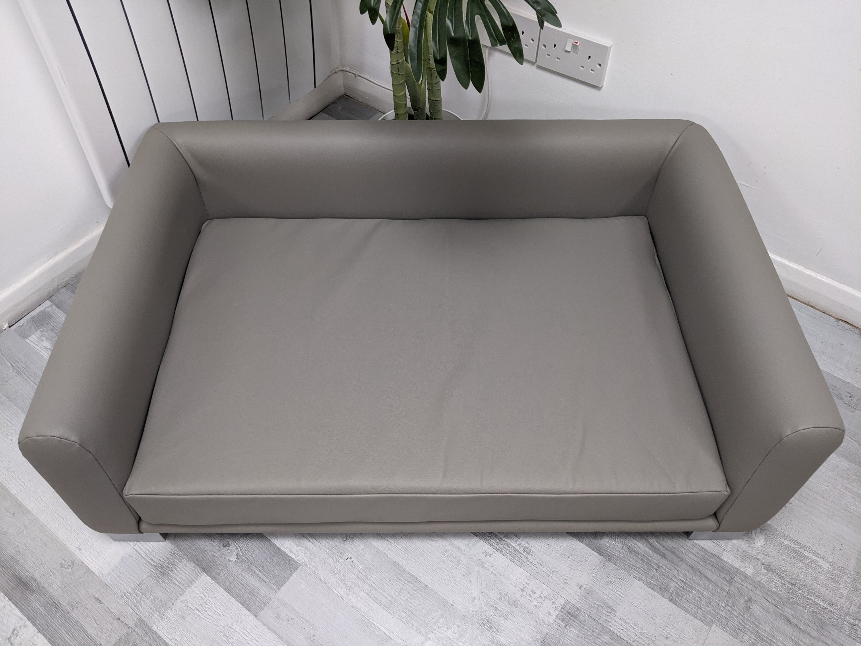 Large Faux Leather Dog Bed Berkley Sofa bed DELUXE with 4 Etsy