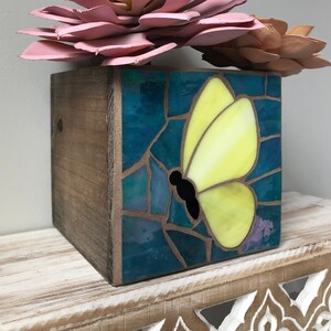 Butterfly Mosaic Planter Box