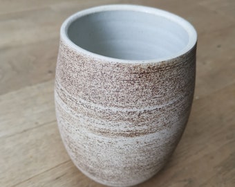 Small handmade wheel-thrown ceramic vase