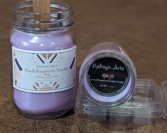 Scented Wood Wick Candle | Long Lasting Candle | Homemade Candle | 16 Oz. or 8 Oz.| Virgin Coconut Soy Wax