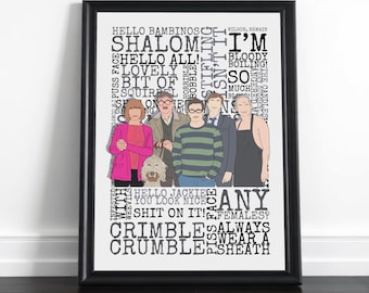 Friday Night Dinner Poster: Funny TV Quote Wall Art Print